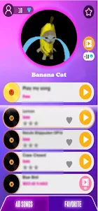Banana Cat - Tiles Hop Music