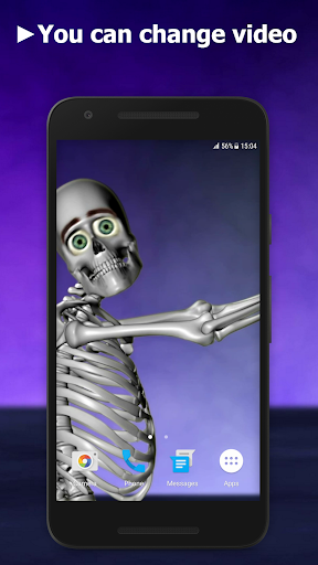 Dance Skeleton Video Wallpaper Screen 2