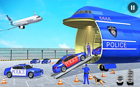 US Police Car Transport Truck