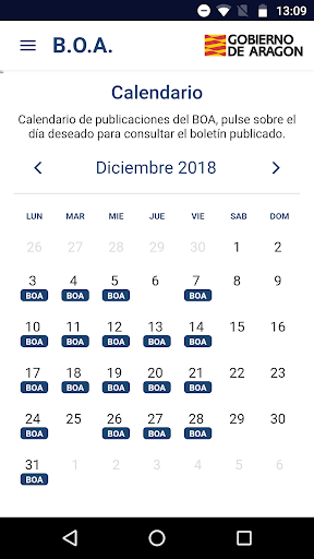 BOA. Boletín Oficial de Aragón Screen 3