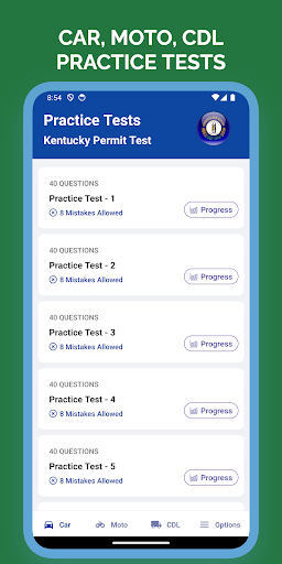 Android application Kentucky KY Permit Test screenshort