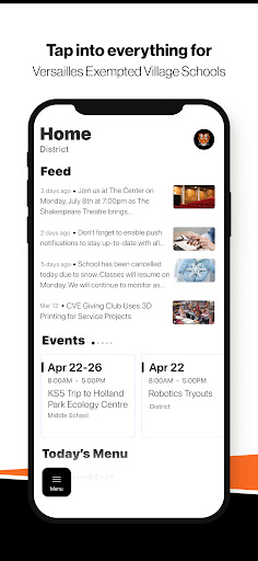 Android application Versailles Schools, OH screenshort