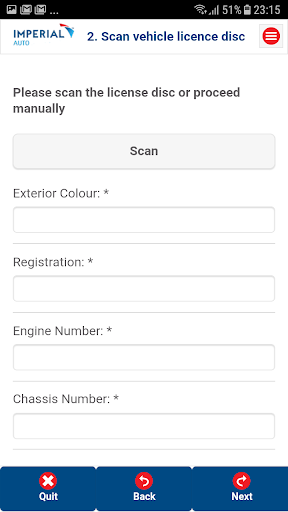 Android application Motus DIY Valuation screenshort