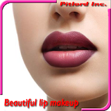 Beautiful lipstick makeup icon