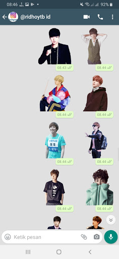Stiker WA Super Junior Boy Band WAStickerApps