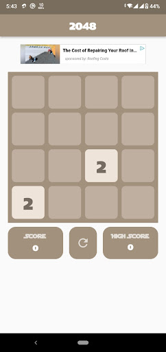Android application 2048 Popular Math Puzzle Game screenshort
