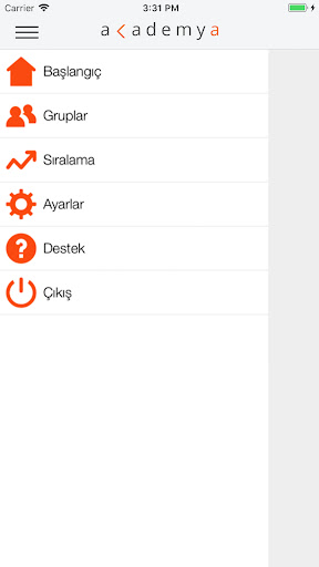 Android application academya screenshort