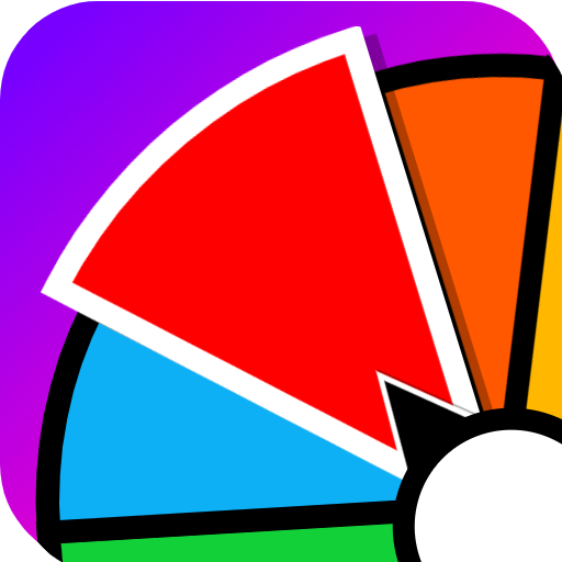 Wheel spinner, decision roulet logo