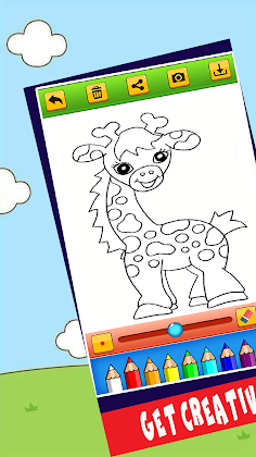 Zoo Animals coloring book - Screenshot 2