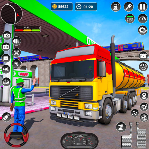 Oil Tanker Truck Games 2023 3D logo