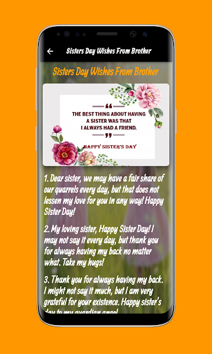 Happy Sisters Day Wishes Screen 3