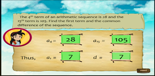 Solve Prob Arithmetic Sequence Screen 3