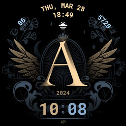Icon image Dark Alphabet Watch Face 098
