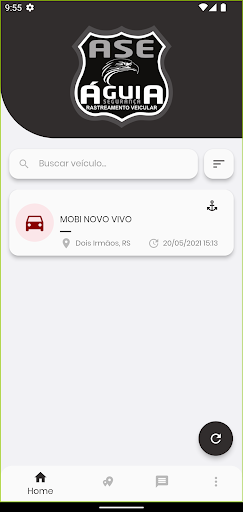 Android application ASE Rastreamento screenshort