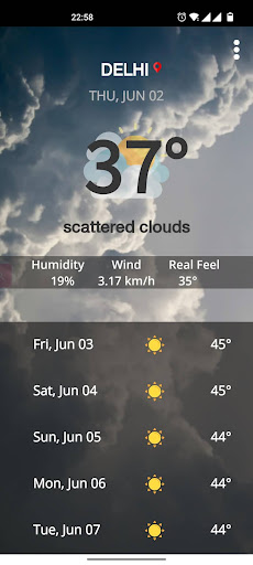 Android application QuickWeather:Weather Radar screenshort