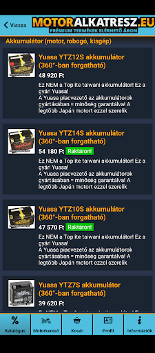 MotorAlkatrész.eu Screen 3