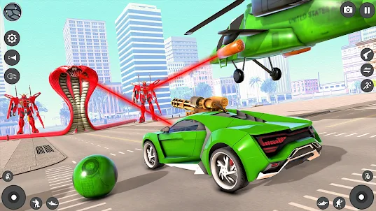 Robot Shooting: Car Games 3D
