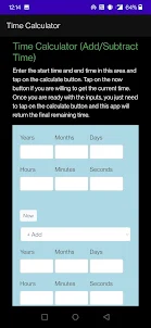 Second, Minute, Hour- Time App