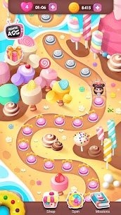 Delicious Sweets Smash : Match  Full Apk Download 3