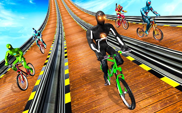 #2. Super Spider Hero Cycle stunts (Android) By: Gamporium