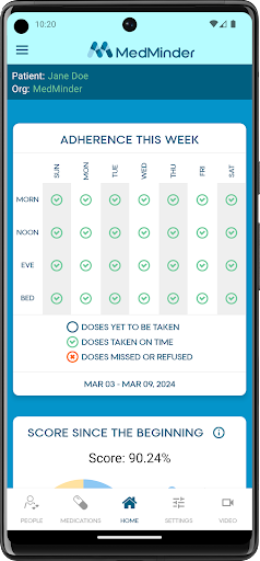 Android application MedMinder screenshort