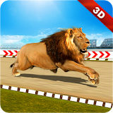 Wild Lion Crazy Racing Fever: Wild Animals Racing icon
