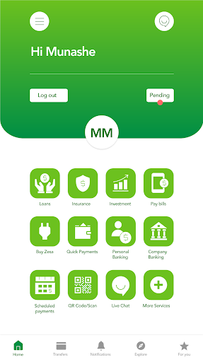 MyZB App Screen 2
