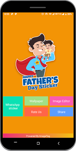 Android application Father day - sticker, image screenshort