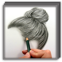 Рисование реалистичных волос