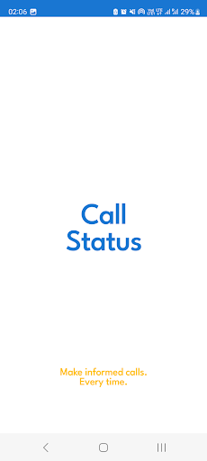 Android application Call Status screenshort