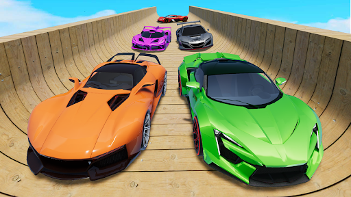 GT Car Parkour Game Sky Racing Screen 2