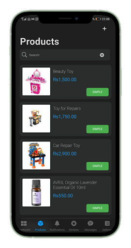 ZAZA Vendor Screen 3