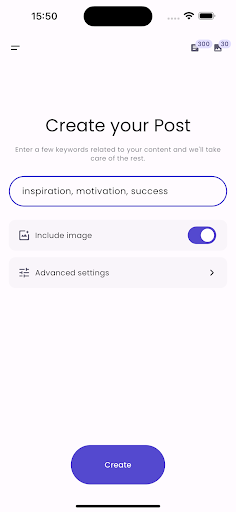 Android application PostPerfect: Social Media Post screenshort