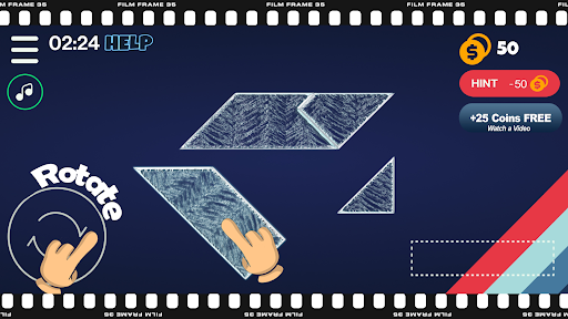 Android application Smart Puzzle - Tangram screenshort