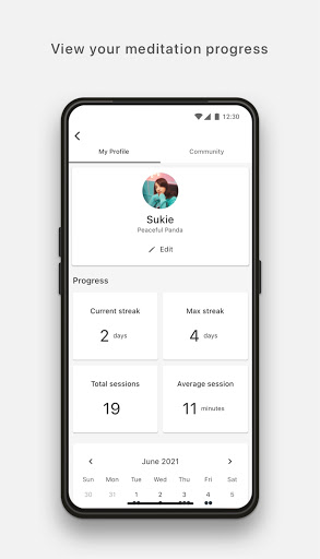 Screenshot of Meditation Timer: Calm & Free