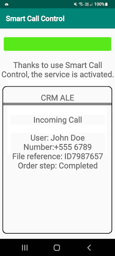 Smart Call Control Screen 3