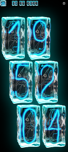 Ice Cube Blue Nixie Clock Screen 2