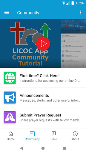 Long Island Church of Christ Screen 2