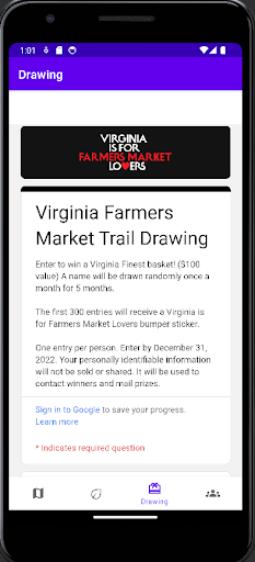 Virginia Farmers Market Trail Screen 3