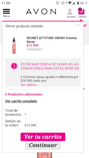 Tienda Avon Colombia Screen 2