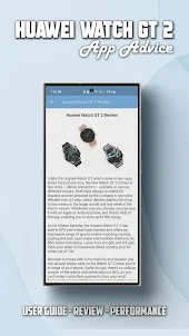 Huawei Watch GT 2 App Advice
