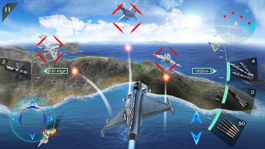 تحميل لعبة Sky Fighters 3D مهكرة للاندرويد [آخر اصدار] 3