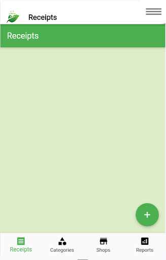 Android application Receiptless screenshort