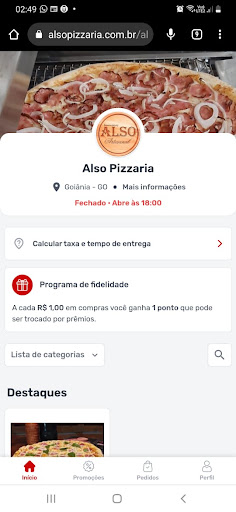 Also Pizzaria Screen 2