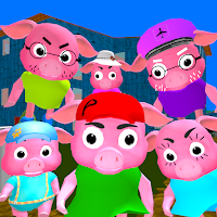Neighbor Piggy. Obby Family Escape 3D