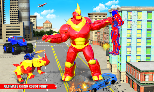 Rhino Robot Monster Truck Transform Robot Games 16 screenshots 3