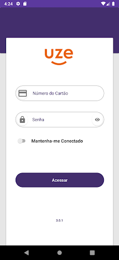 Android application Uze Cartões screenshort