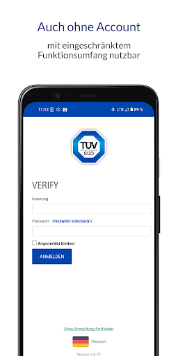 Android application TÜV SÜD Verify screenshort