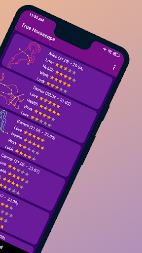 True Horoscope Screen 2