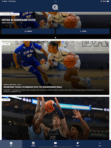 Screenshot of Georgetown Hoyas
